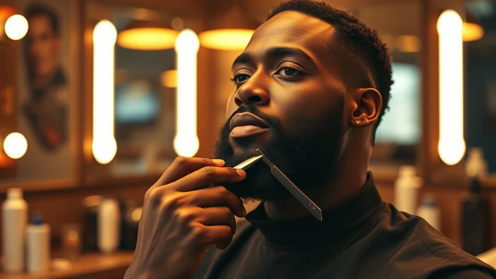 Best Aftershave for Black Men: Prevent Bumps and Irritation — man shaving with straight razor