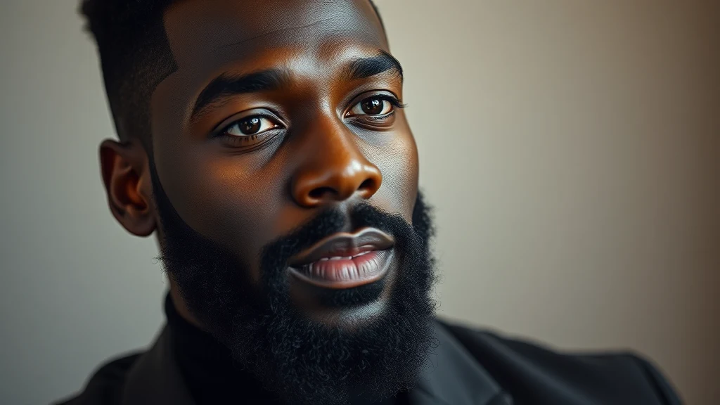 Best Beard Dye for Black Men (2026) — man with dyed beard