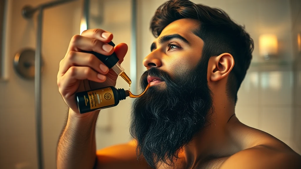 Best Beard Oil for South Asian Men: Ranked for Thick, Coarse Beards — man applying beard oil to beard
