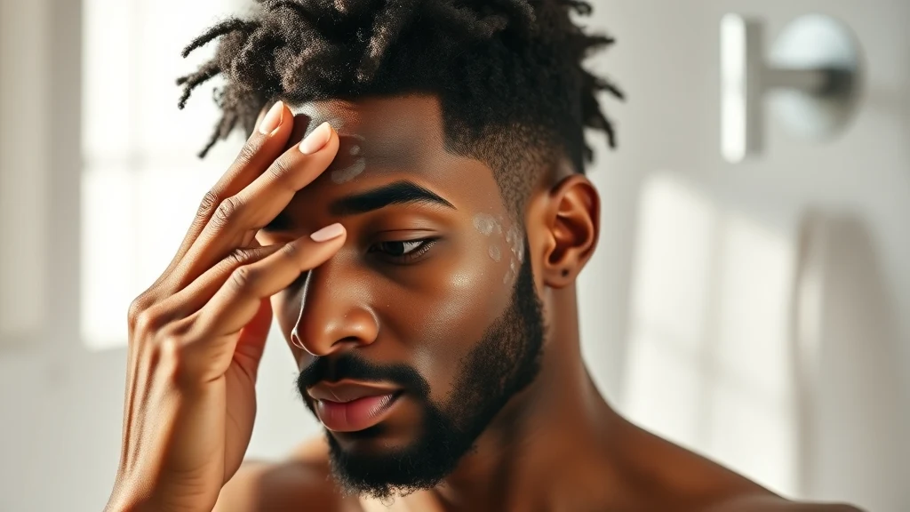 Best Dandruff Shampoo for Black Hair: Flake-Free Without the Dryness — man applying scalp treatment