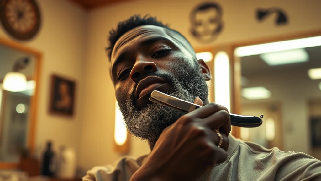 Best Electric Shavers for Black Men: Tested and Ranked for 2026 — man shaving with straight razor