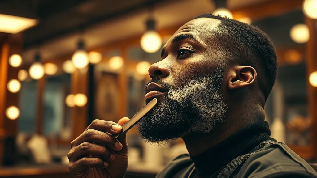 Best Electric Shavers for Black Men: Tested and Ranked for 2026 — man shaving with straight razor