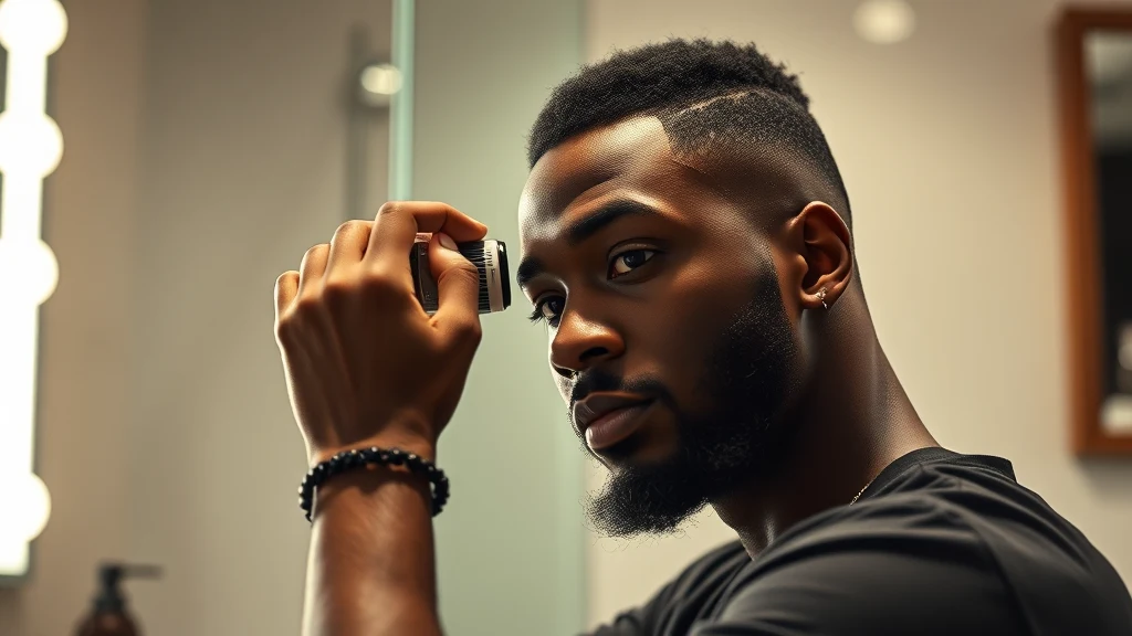 Best Gel for 4C Hair: Hold, Definition, and Zero Flaking — man styling hair with hair product