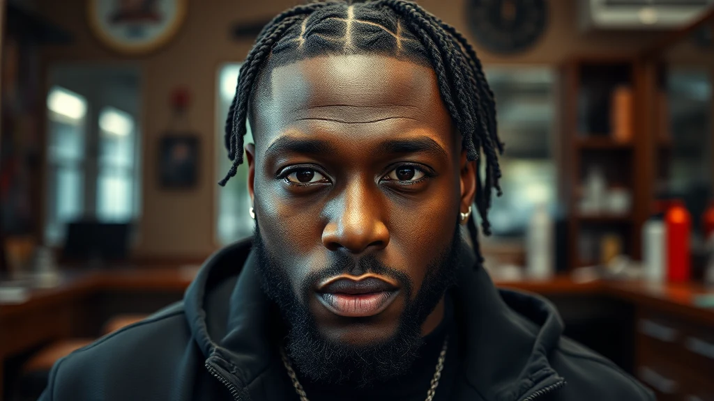 Best Hair for Box Braids: A Complete Buying Guide (2026) — man with cornrows