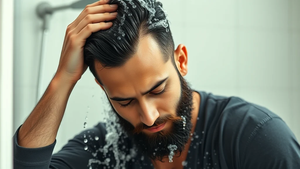 Best Halal Shampoo for Men: Pork-Free, Alcohol-Free Picks Ranked — man washing hair with shampoo