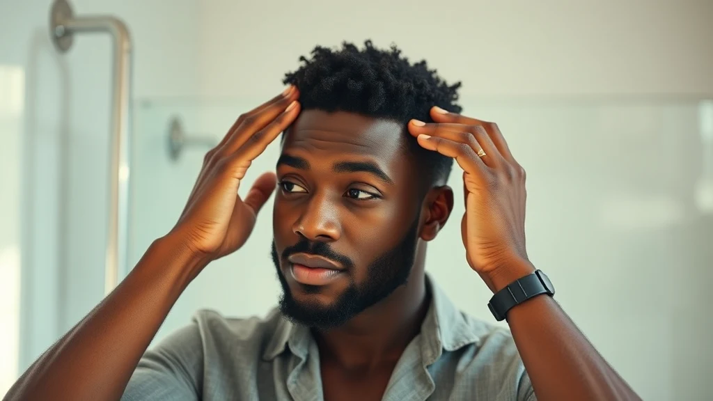 Best Leave-In Conditioner for 4C Hair: Moisture That Actually Lasts — man applying hair moisturizer