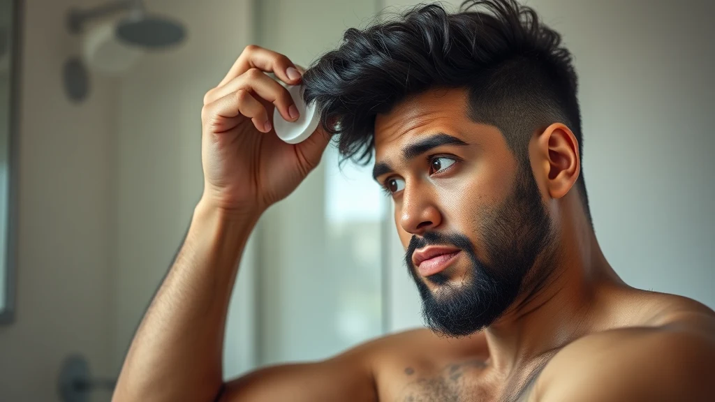 Best Natural Hair Oils for Very Thick, Coarse Hair (Ranked) — man applying hair moisturizer