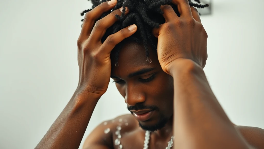 Best Shampoo for 4C Hair: Sulfate-Free Picks That Actually Clean — man washing hair with shampoo