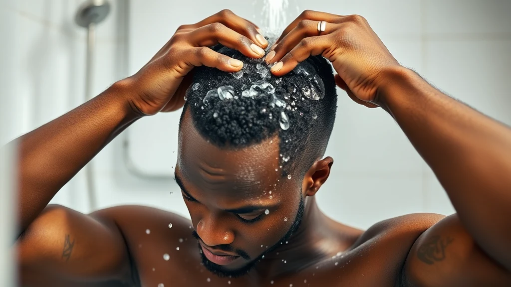 Best Shampoo for 4C Hair: Sulfate-Free Picks That Actually Clean — man washing hair with shampoo