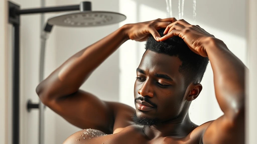 Best Shampoos for Black Men: Growth, Moisture, and Damage Control — man washing hair with shampoo