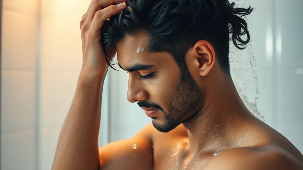 Best Shampoo for Indian Hair: Tested for Thick, Oily, and Wavy Types — man washing hair with shampoo