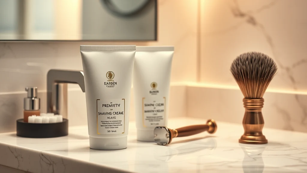 Best Shaving Cream for Straight Razor: What to Use and Why — shaving products flat lay