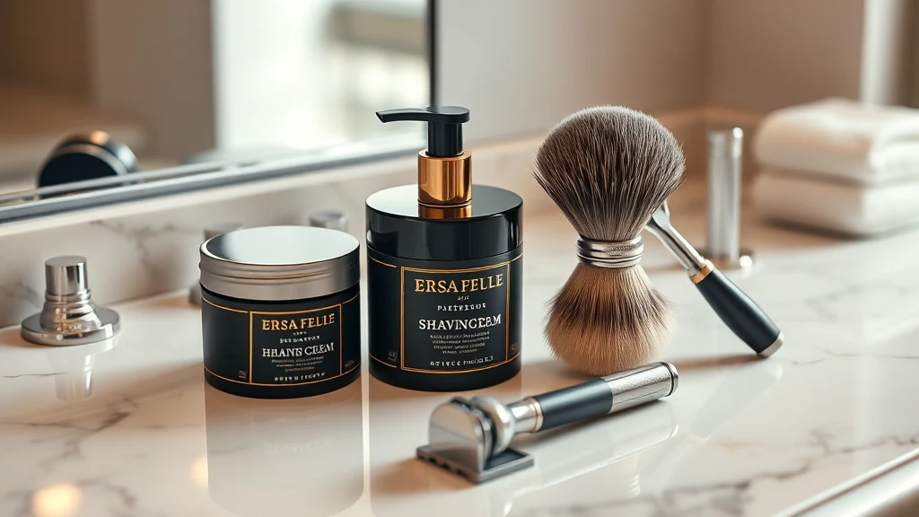 Best Shaving Cream for Wet/Dry Electric Shavers — shaving products flat lay