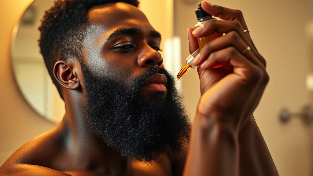 Best Smelling Beard Oil (2026) — man applying beard oil to beard