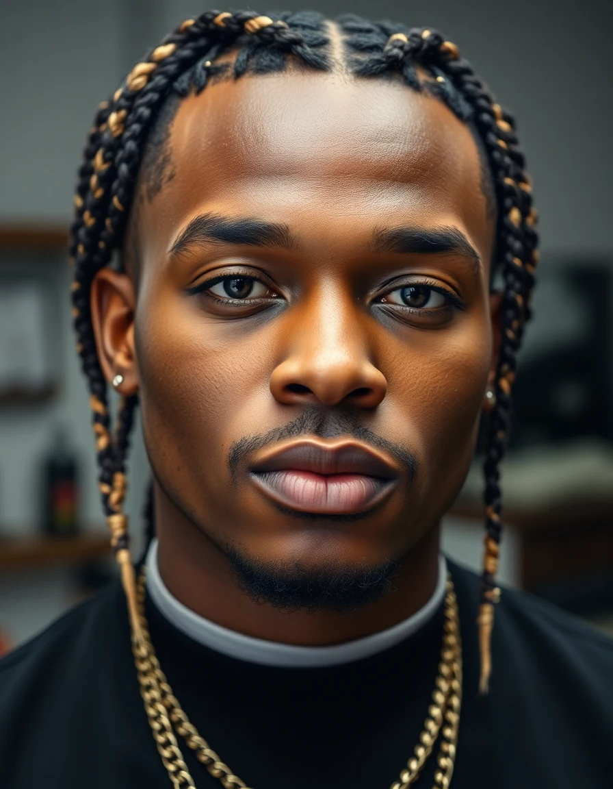 ASAP Rocky-inspired The Long.Live.A$AP to A.L.L.A. Era (Growing It Out) hairstyle on a model