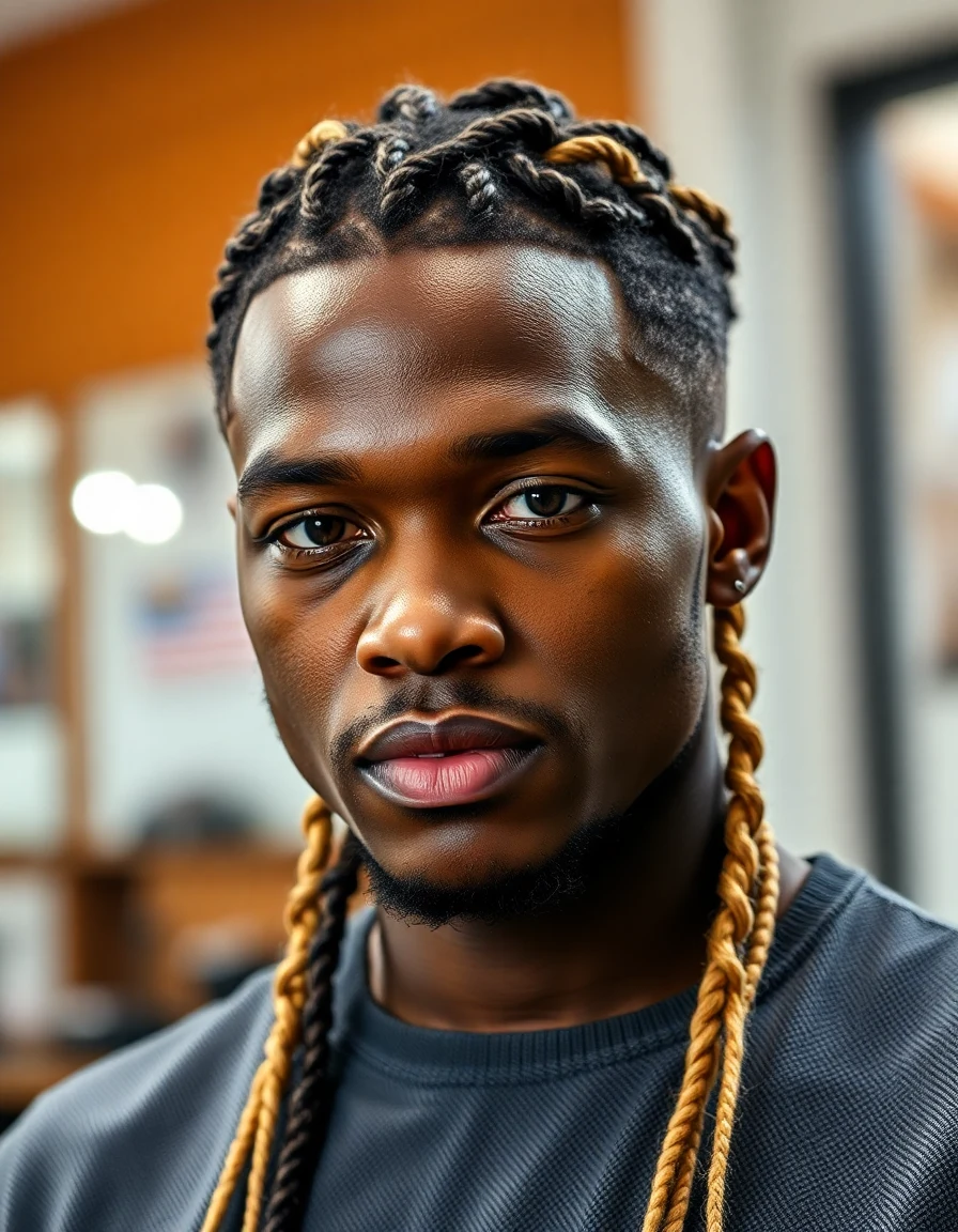 ASAP Rocky-inspired Refinement and Variation hairstyle on a model