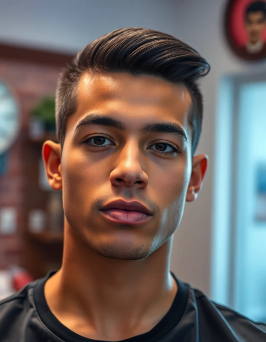 Bad Bunny-inspired The Mullet Era (Un Verano Sin Ti) hairstyle on a model