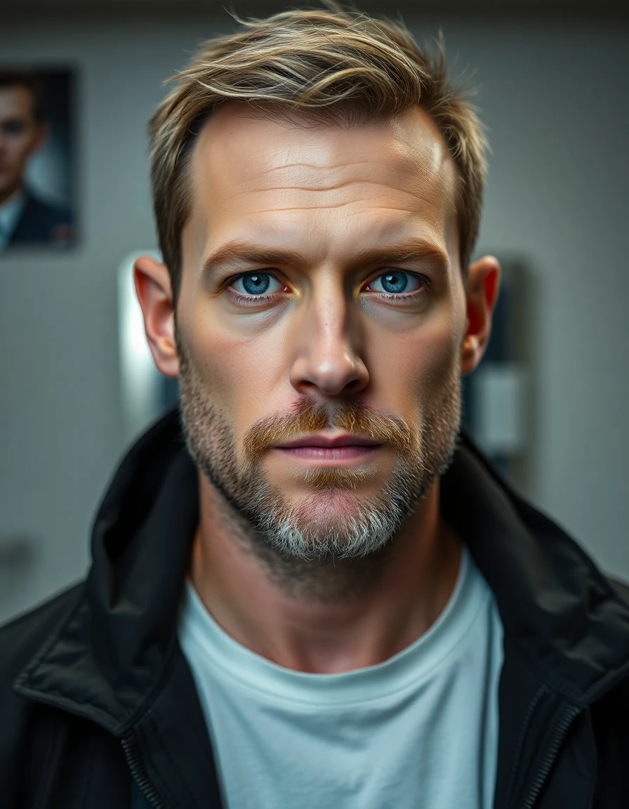 Brad Pitt-inspired The Fight Club Revolution hairstyle on a model