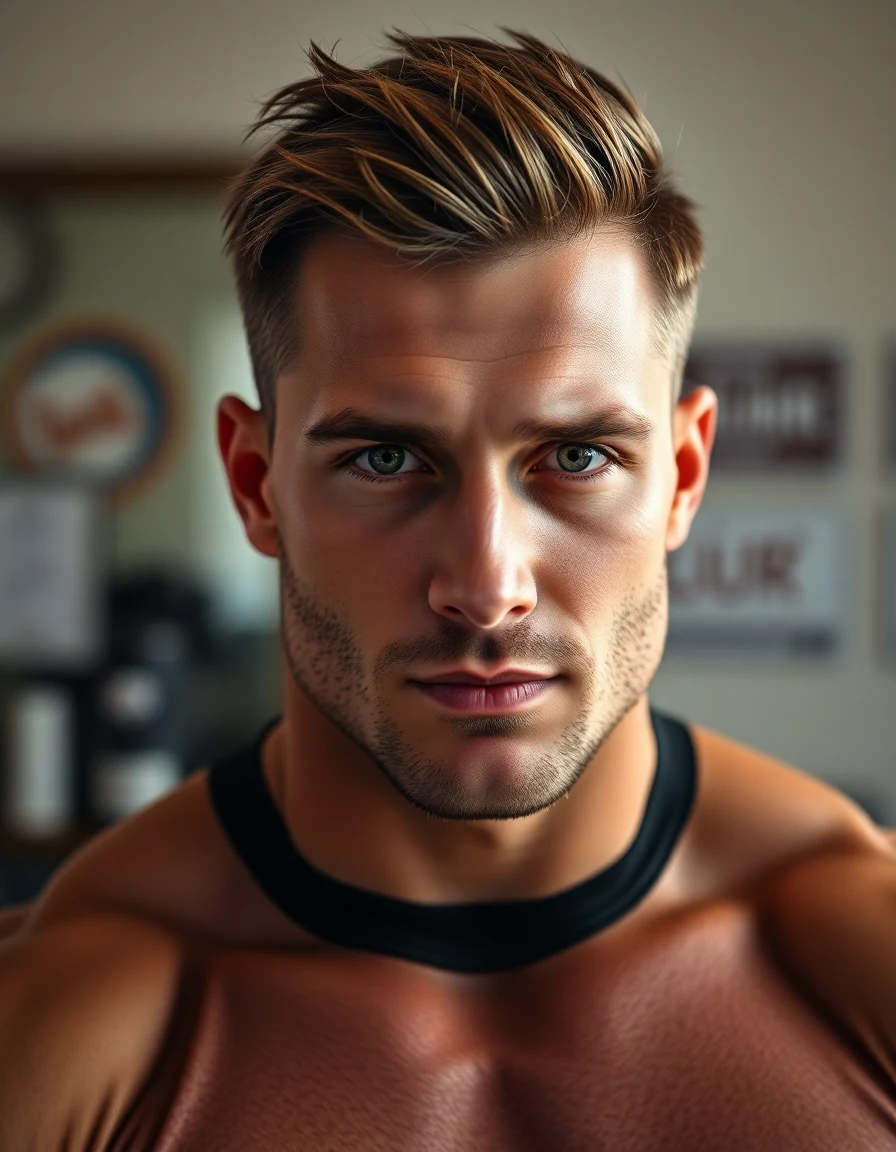 Chris Hemsworth-inspired The Short Textured Crop (2017 to 2018) hairstyle on a model