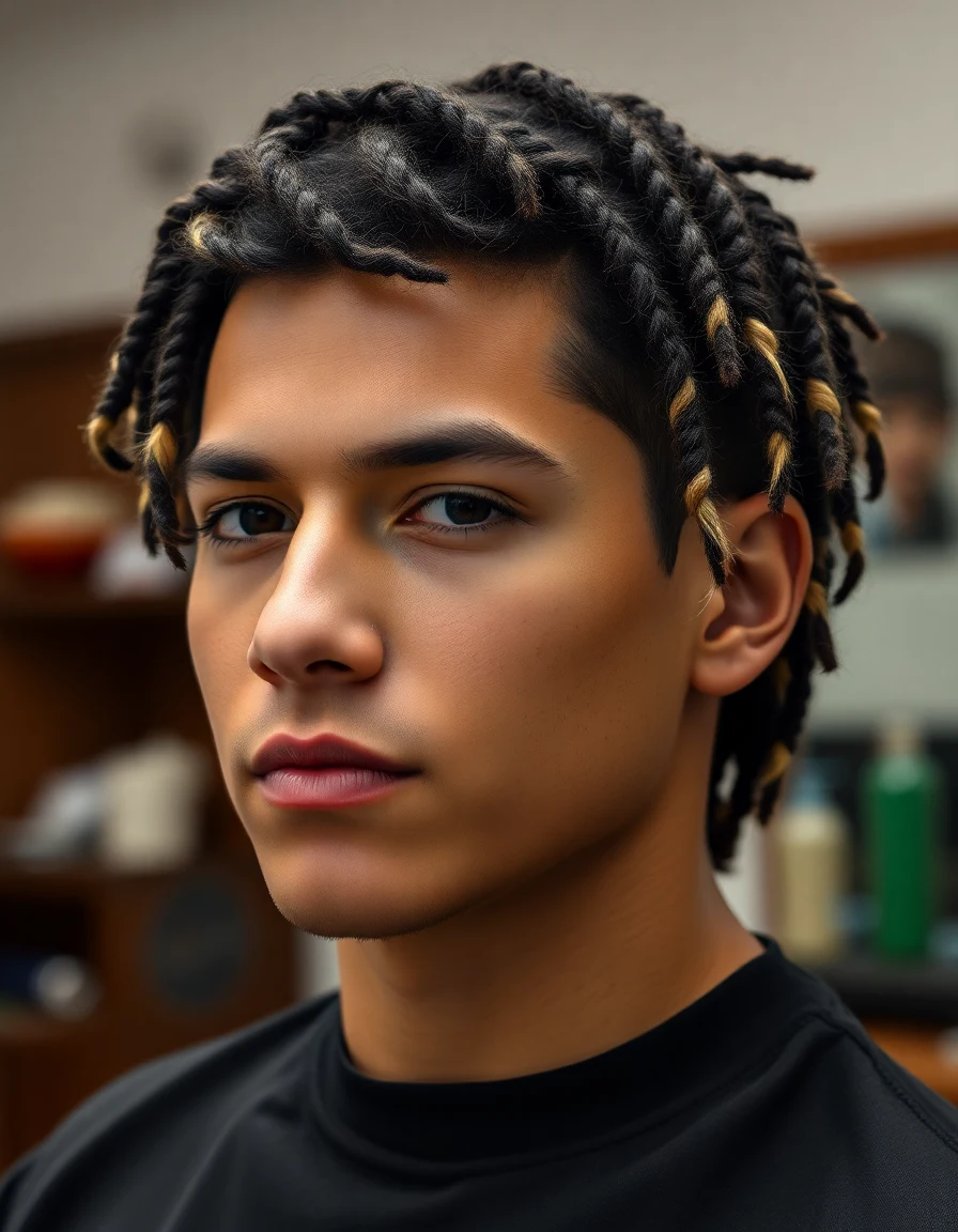 Peso Pluma-inspired The Pre-Fame Look hairstyle on a model