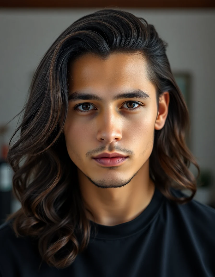 Peso Pluma-inspired The Evolved Icon hairstyle on a model