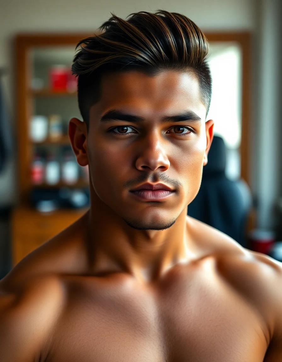 Rauw Alejandro-inspired The Modern Mullet Era (2021-2022) hairstyle on a model