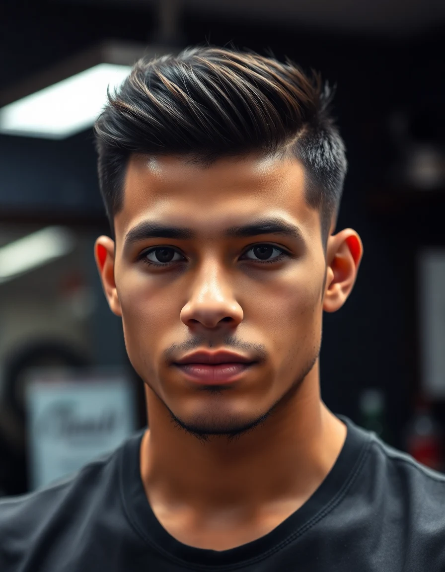 Rauw Alejandro-inspired Modern Mullet hairstyle on a model