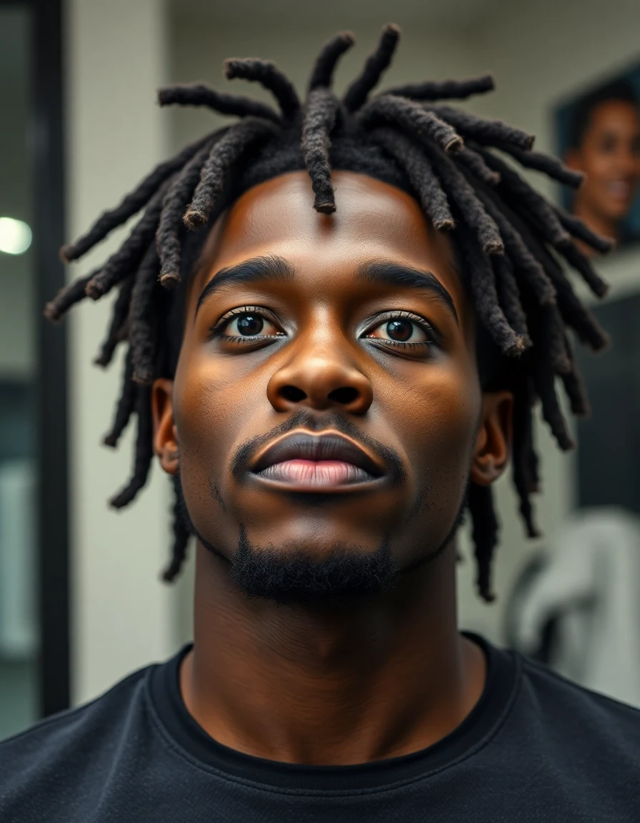 The Weeknd-inspired The Freeform Locs (Trilogy) hairstyle on a model