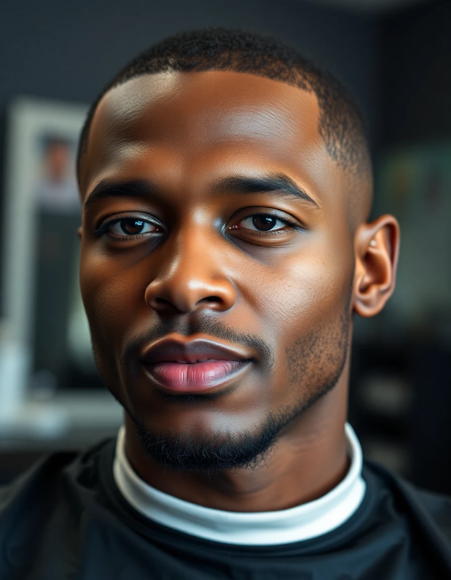 The Weeknd-inspired The Buzz Cut Phase hairstyle on a model