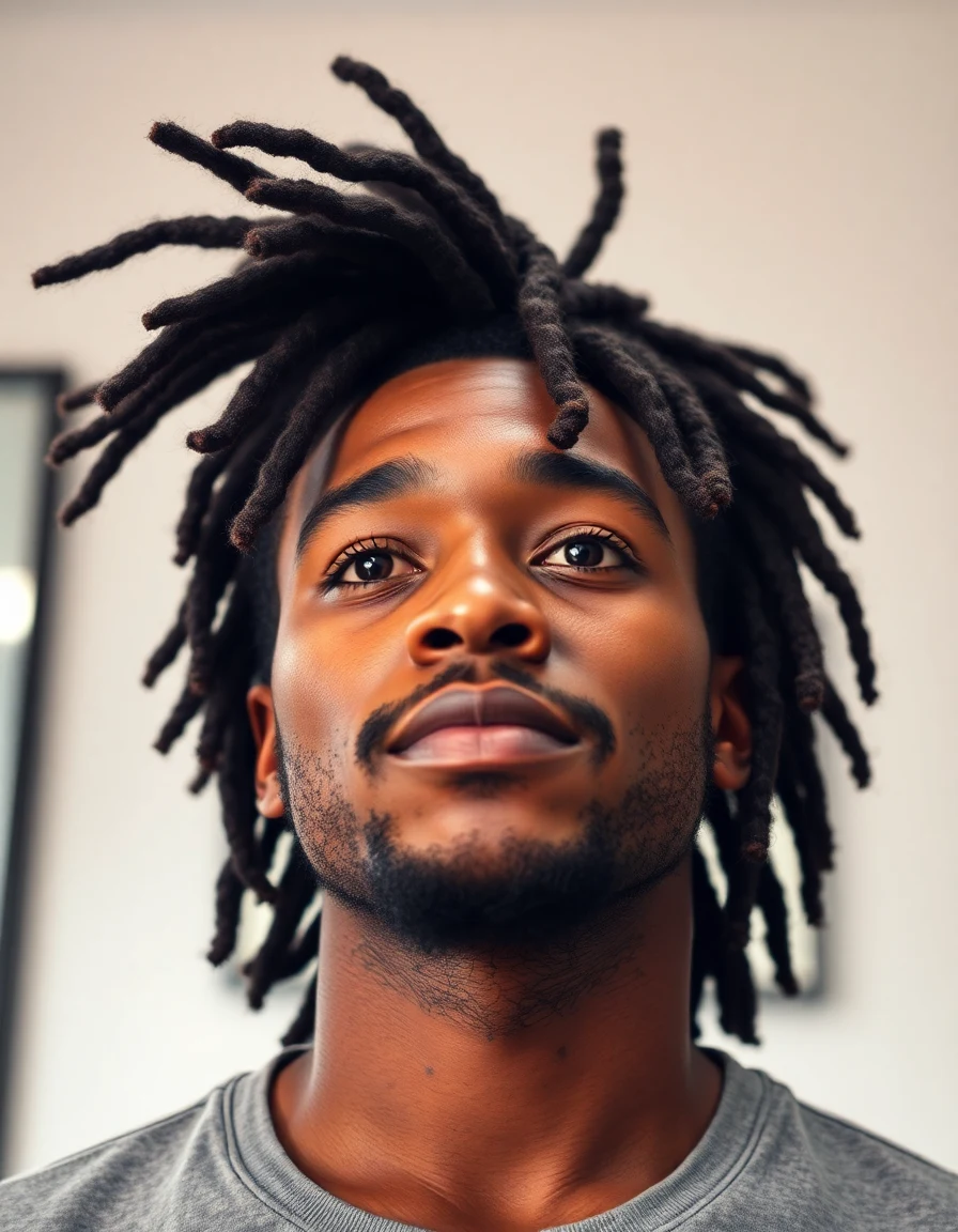 The Weeknd-inspired Freeform Locs (Trilogy Era) hairstyle on a model