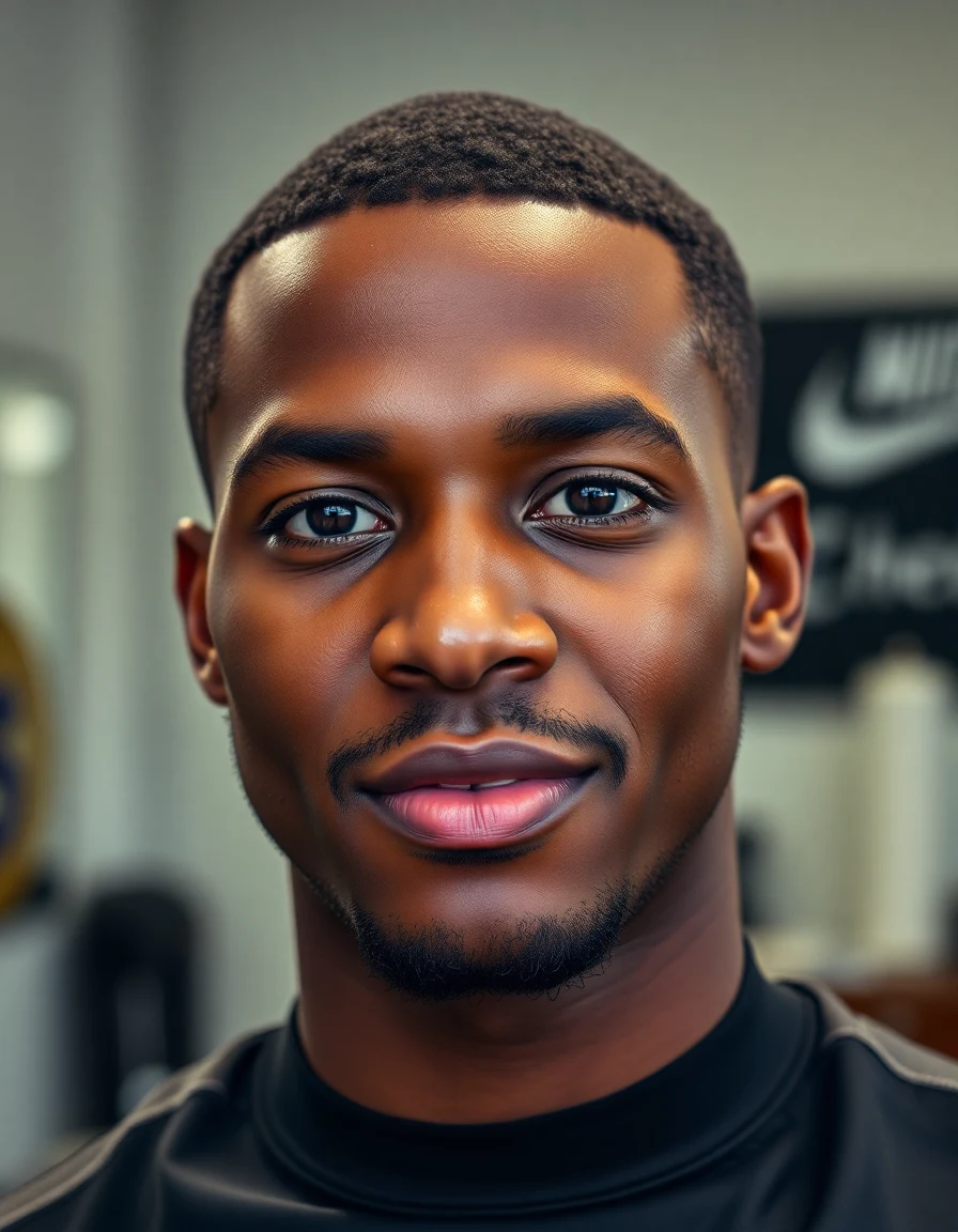 The Weeknd-inspired Buzz Cut (After Hours Era) hairstyle on a model