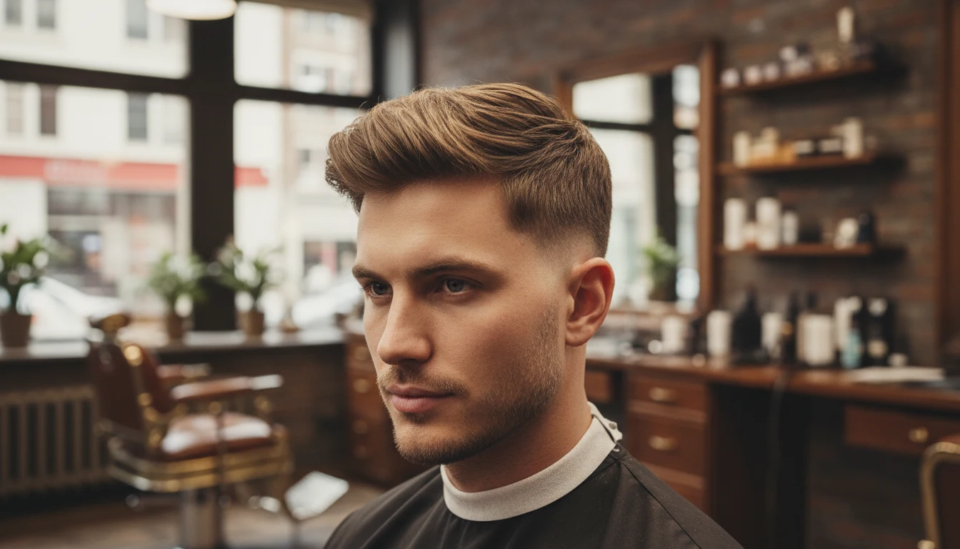 Scissor fade haircut — soft natural blending done entirely with scissors