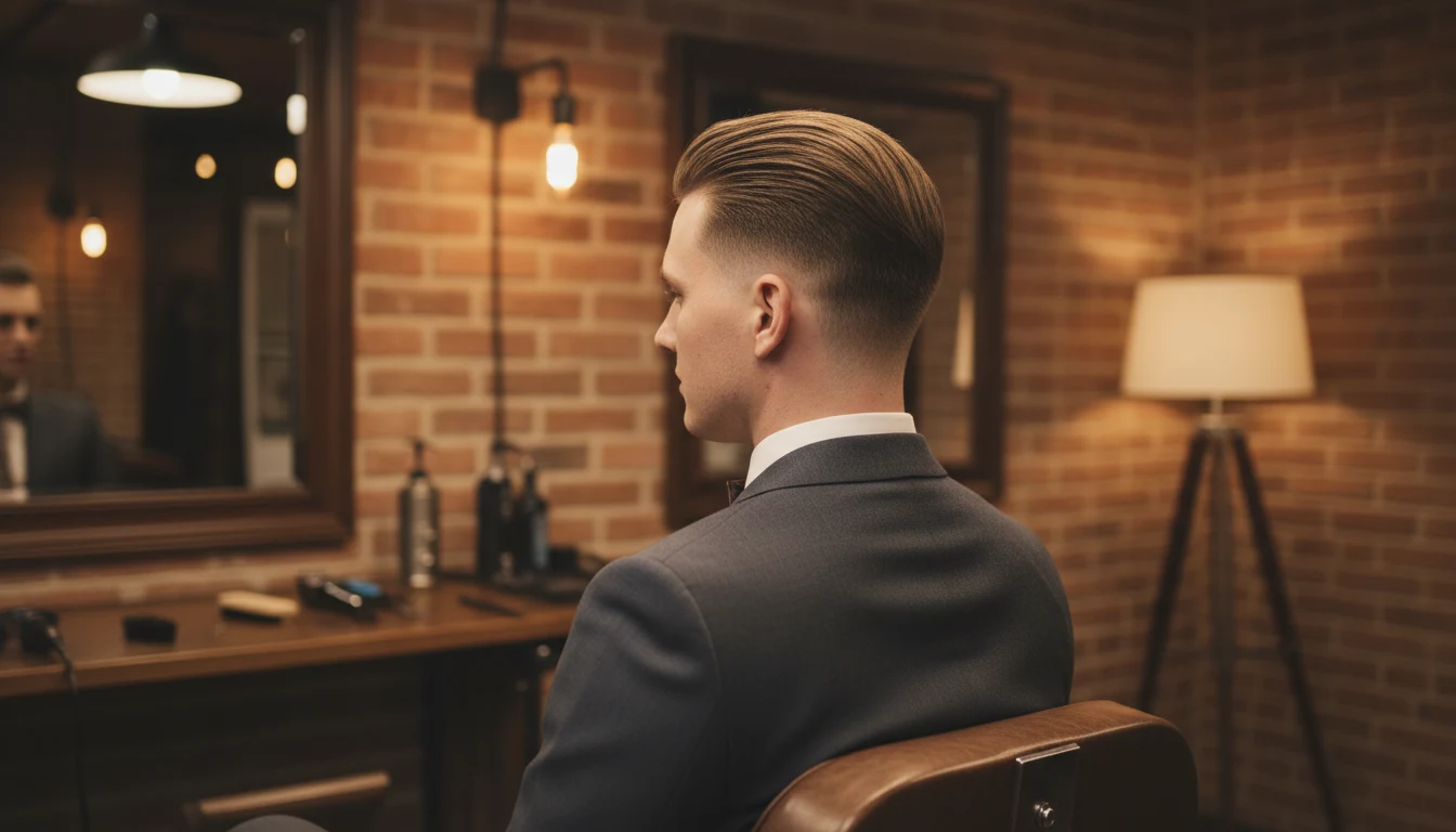 Taper fade haircut — gradual taper following the natural hairline down the neck