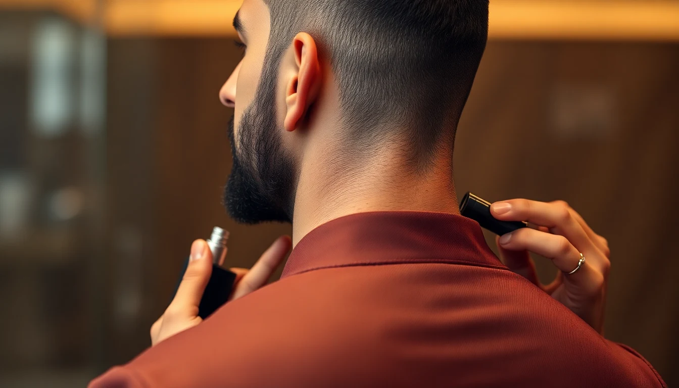 Arabic Fragrance Notes for Men: Understanding Oud, Rose, Amber, and Musk in Middle Eastern Perfumery — man applying cologne