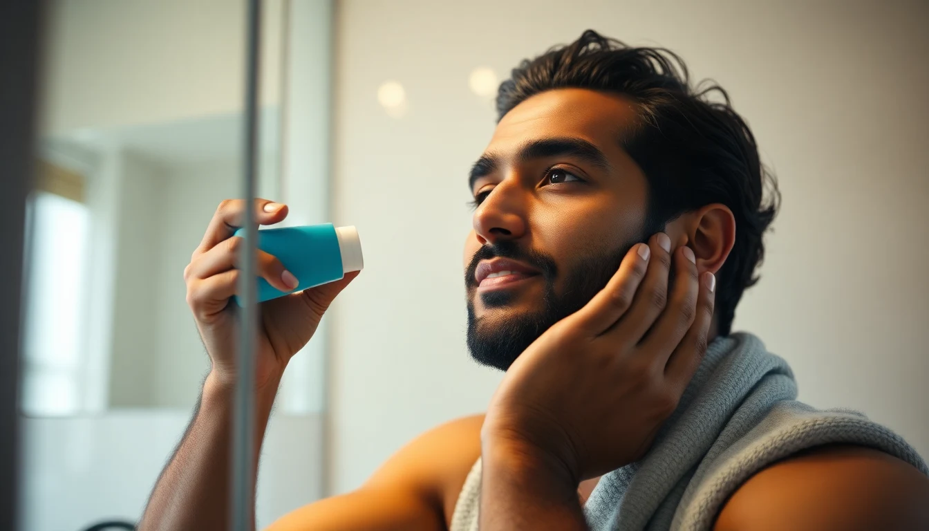 Ayurvedic Hair Oil Guide for Men: Amla, Bhringraj, and Brahmi Ranked — man applying hair moisturizer