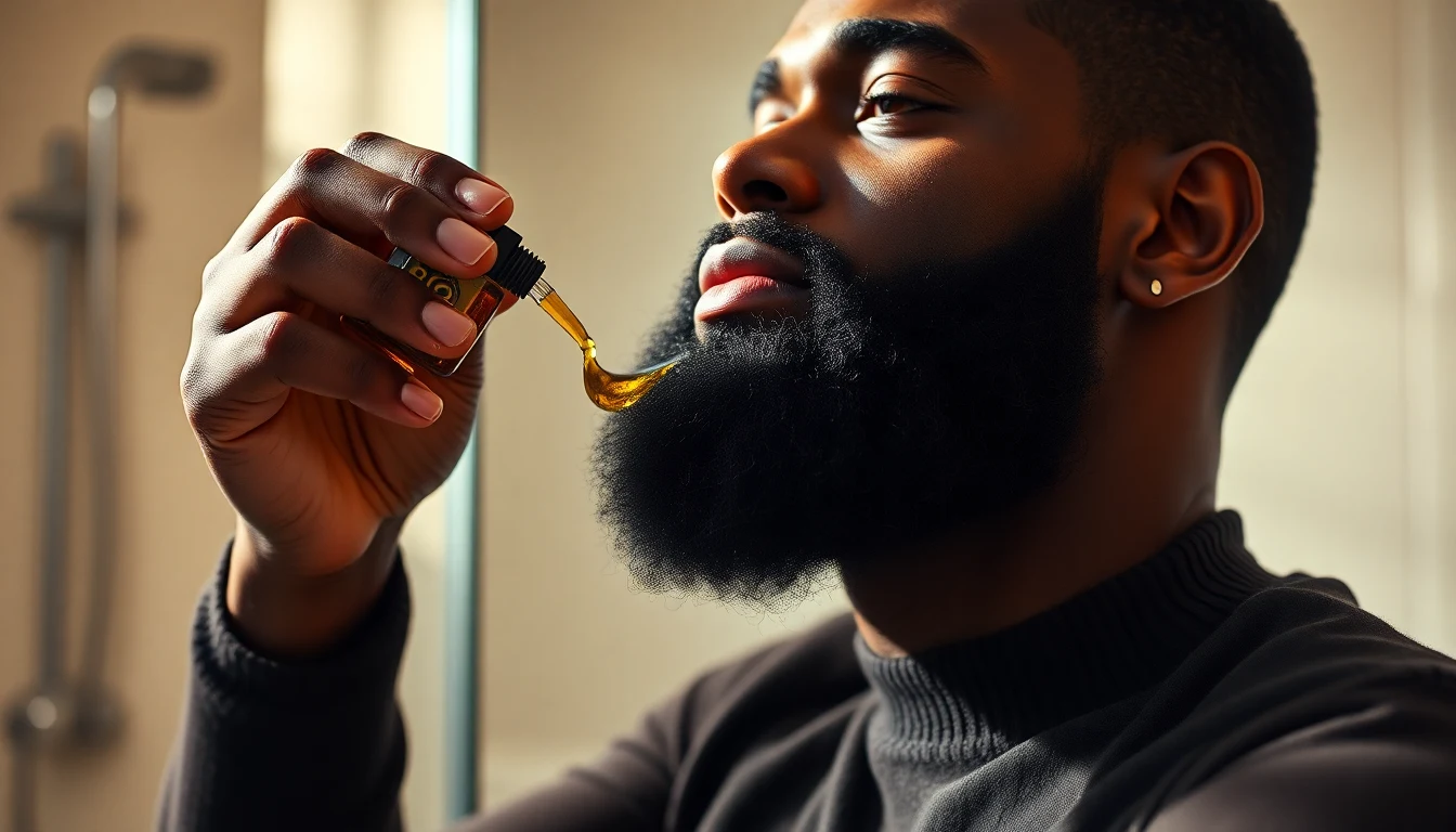 Beard Oil Benefits: 9 Reasons to Start Using It Today — man applying beard oil to beard