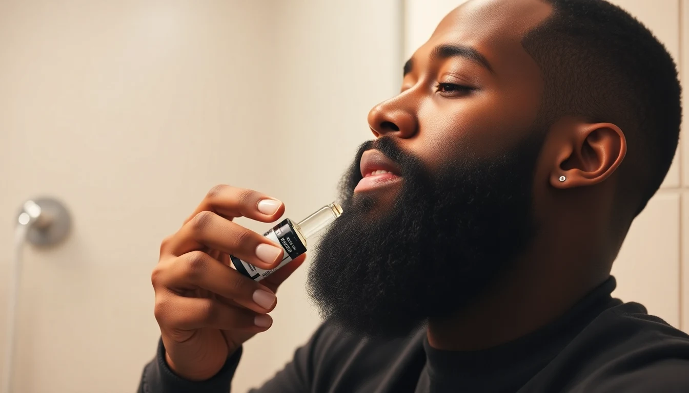 Beard Oil Benefits: 9 Reasons to Start Using It Today — man applying beard oil to beard