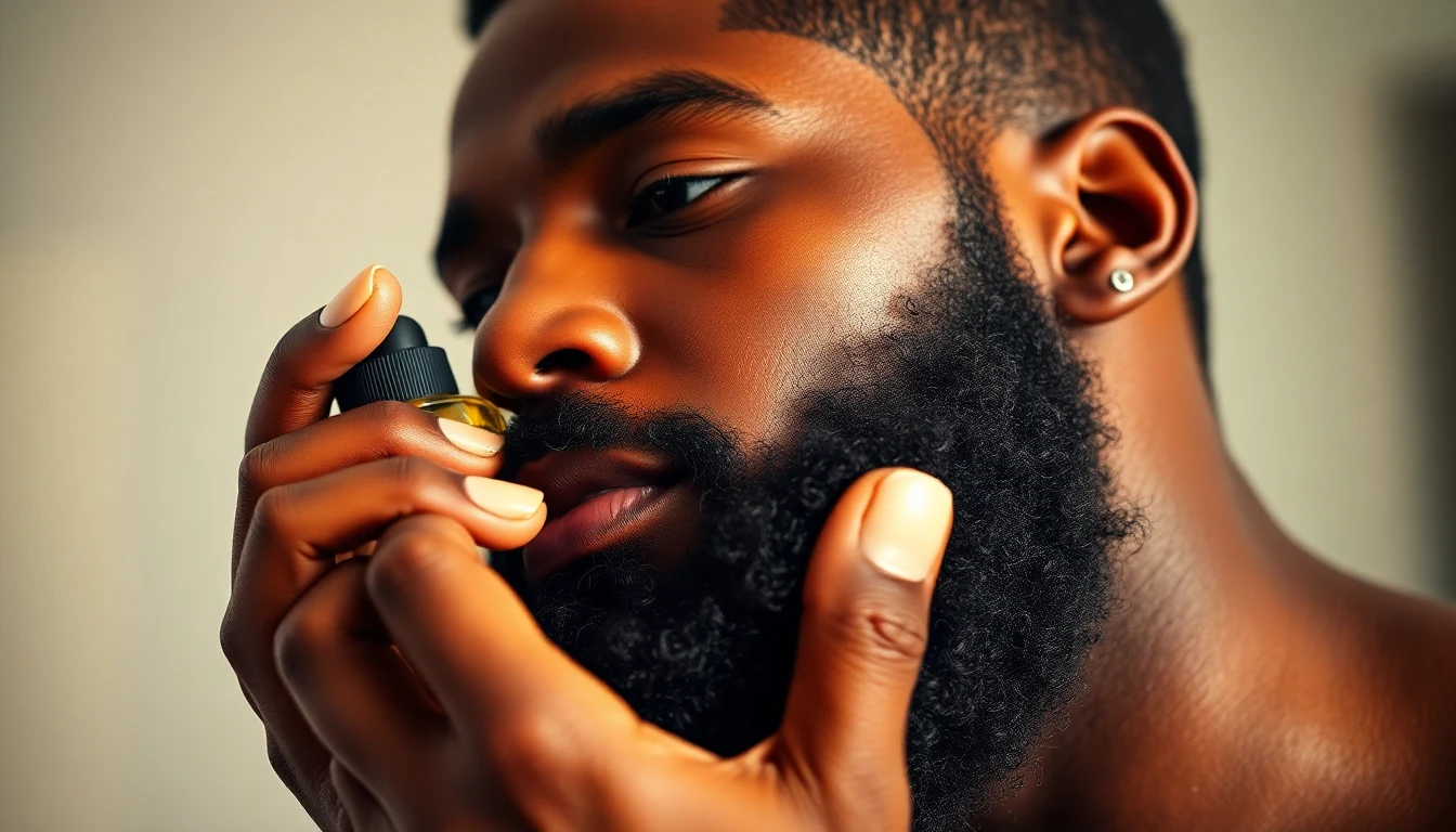 Beard Oil Benefits: 9 Reasons to Start Using It Today — man applying beard oil to beard