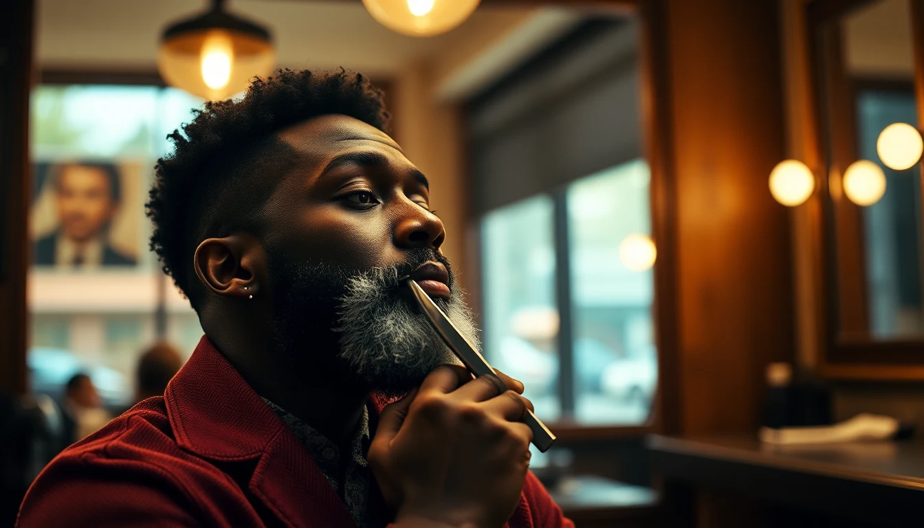 Best Aftershave for Black Men: Prevent Bumps and Irritation — man shaving with straight razor