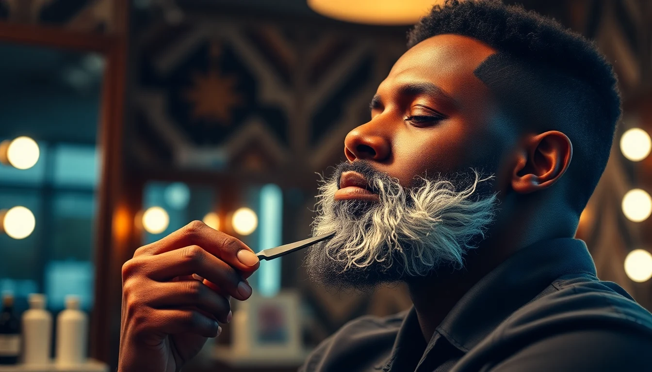 Best Aftershave for Black Men: Prevent Bumps and Irritation — man shaving with straight razor