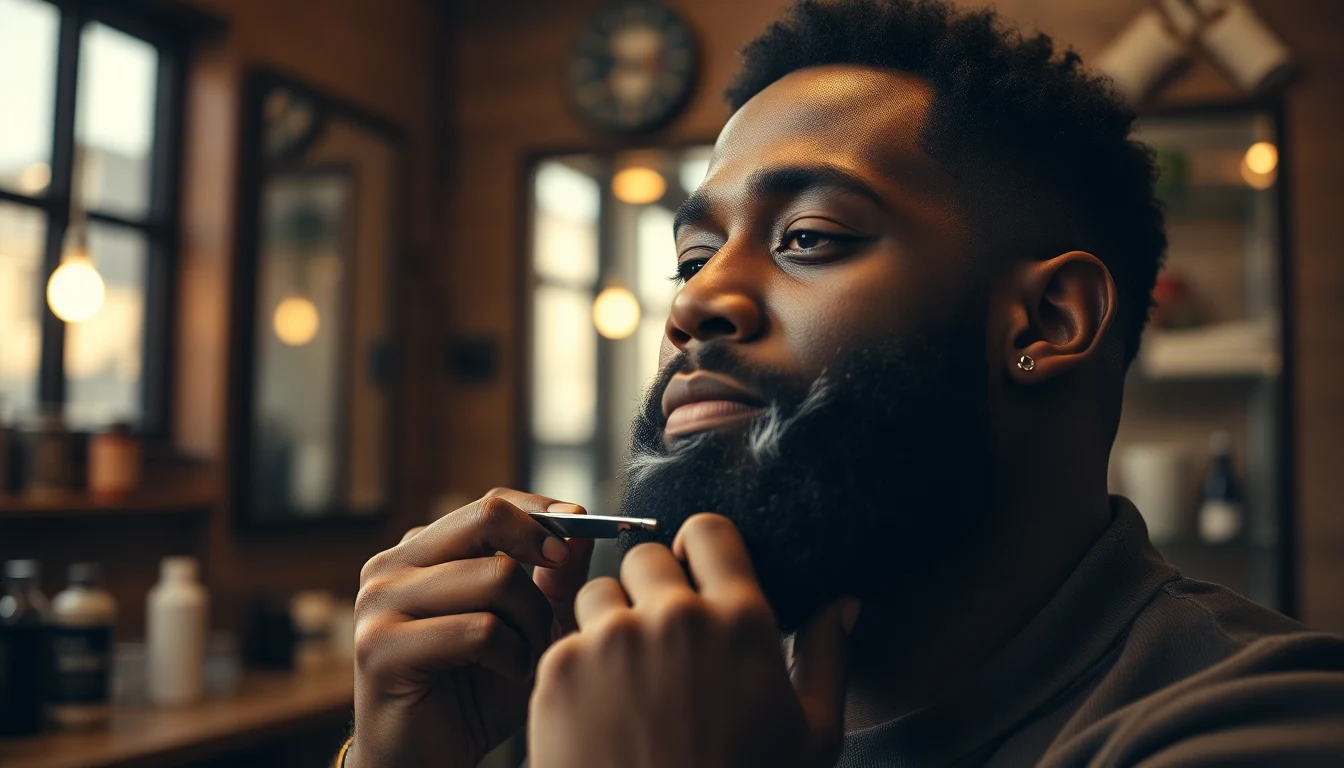 Best Aftershave for Black Men: Prevent Bumps and Irritation — man shaving with straight razor