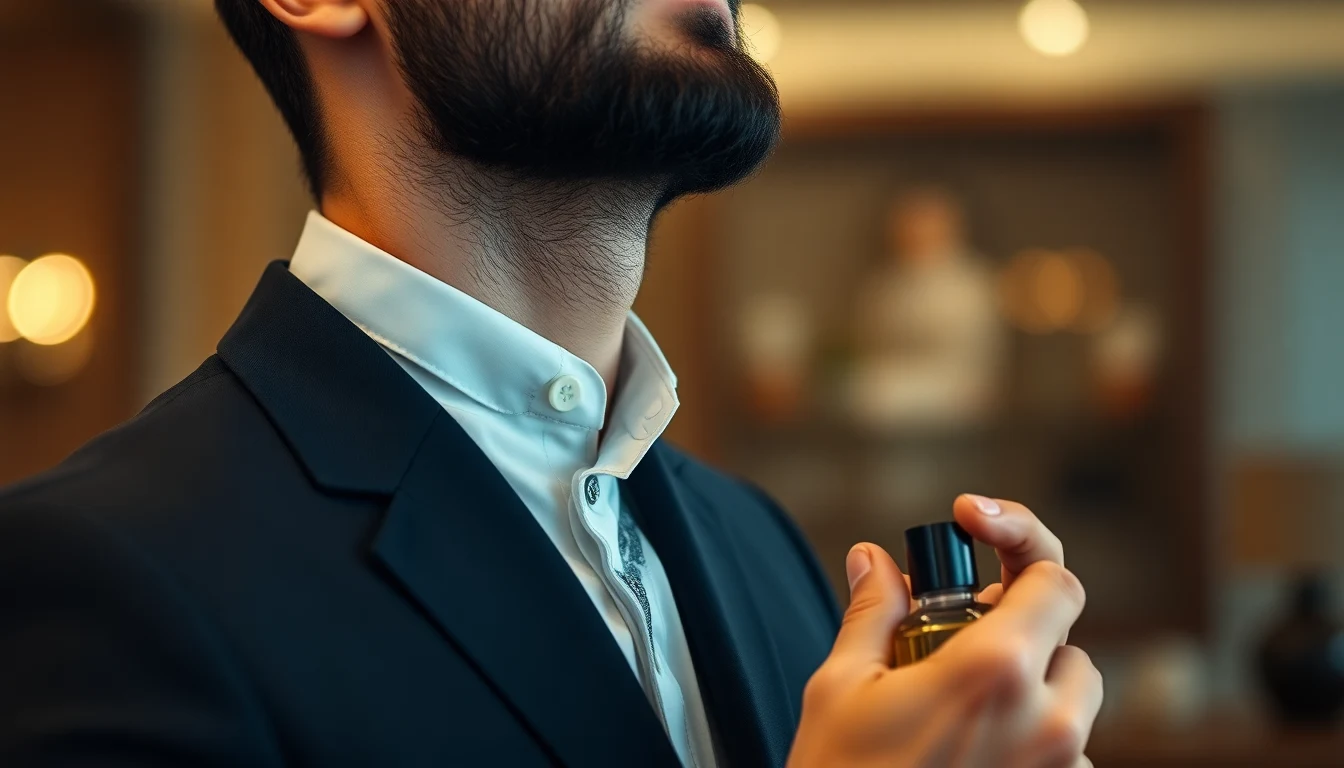 Best Alcohol-Free Colognes and Attars for Muslim Men — man applying cologne