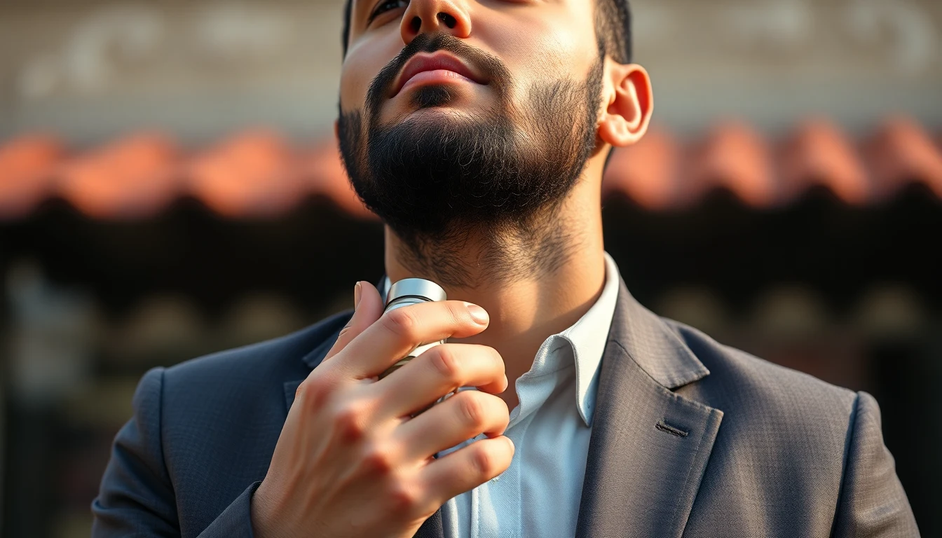 Best Alcohol-Free Colognes and Attars for Muslim Men — man applying cologne