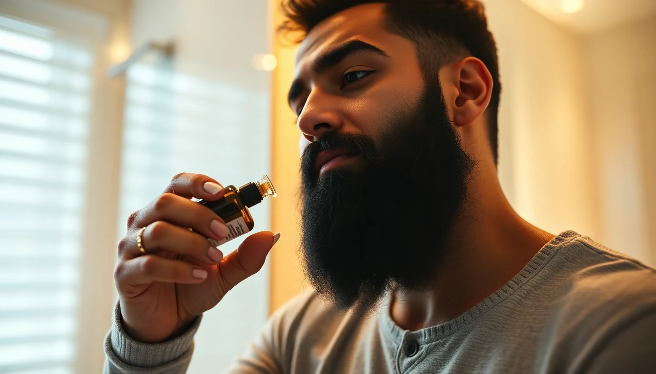 Best Beard Oil for South Asian Men: Ranked for Thick, Coarse Beards — man applying beard oil to beard