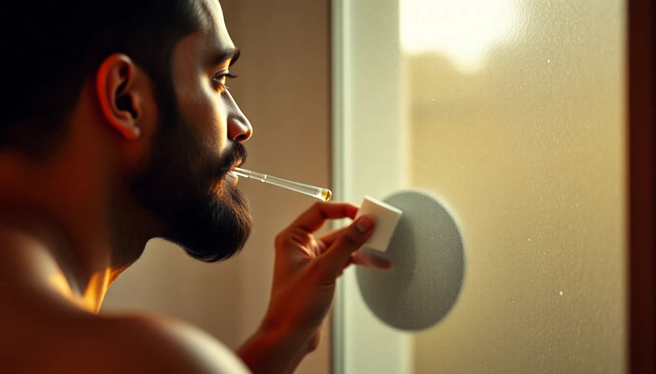 Best Beard Oil for South Asian Men: Ranked for Thick, Coarse Beards — man applying beard oil to beard