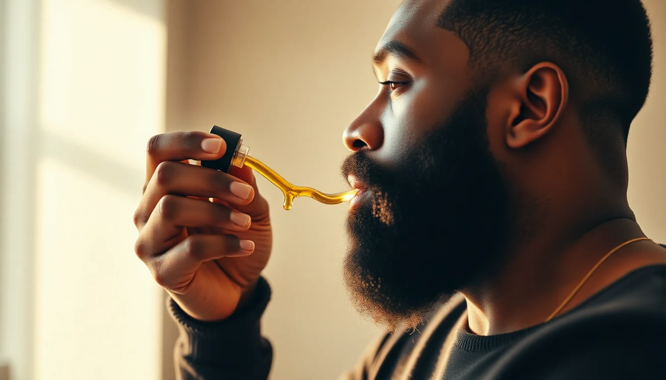 Best Beard Products for Black Men (2026) — man applying beard oil to beard
