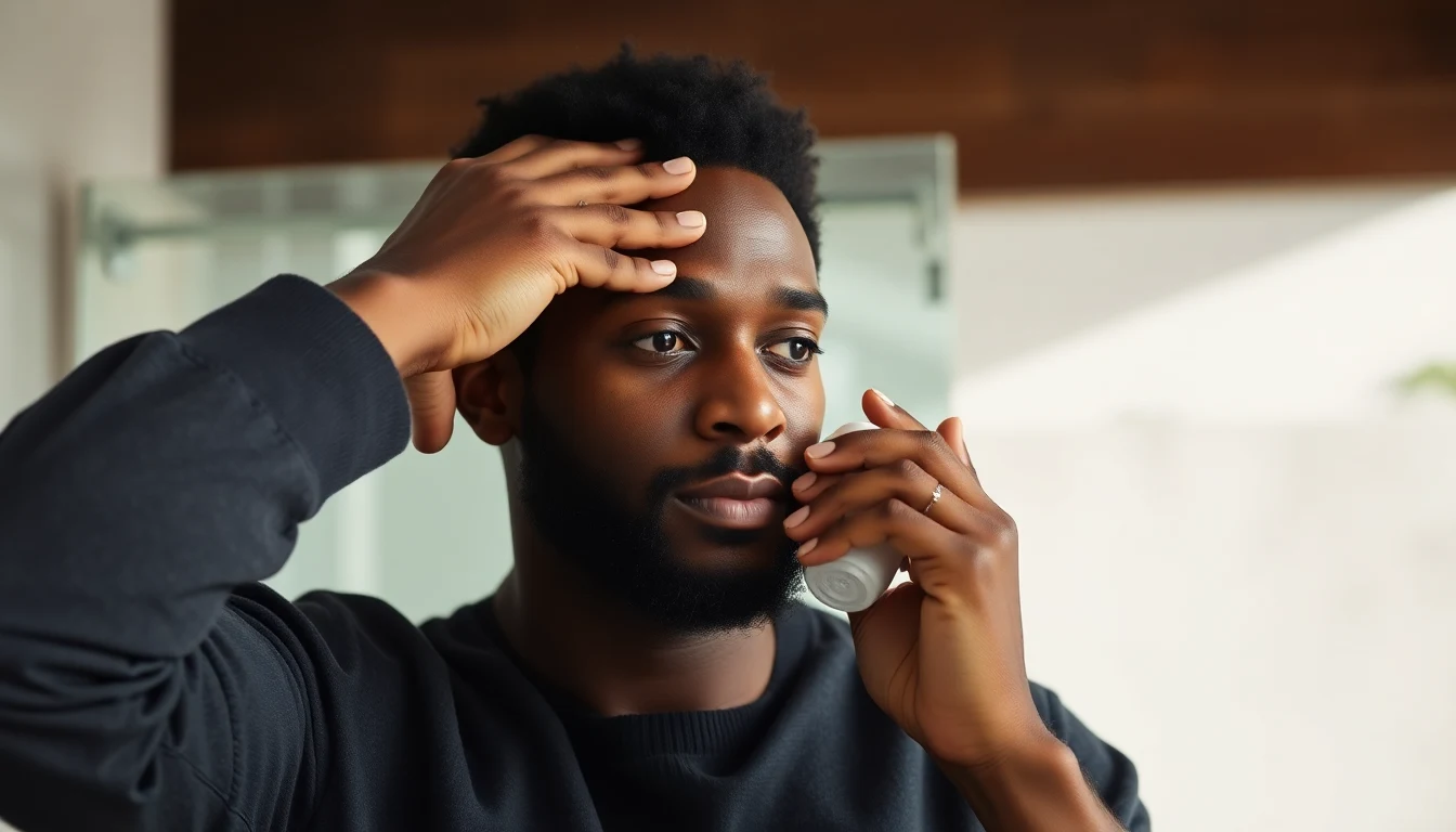 Best Deep Conditioner for 4C Hair (2026) — man applying hair moisturizer