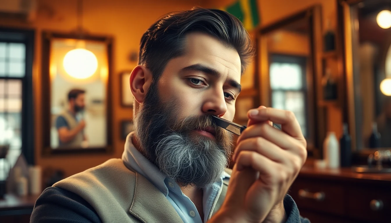 Best Electric Shavers for Jewish Men: Tested Against Halachic Standards — man shaving with straight razor