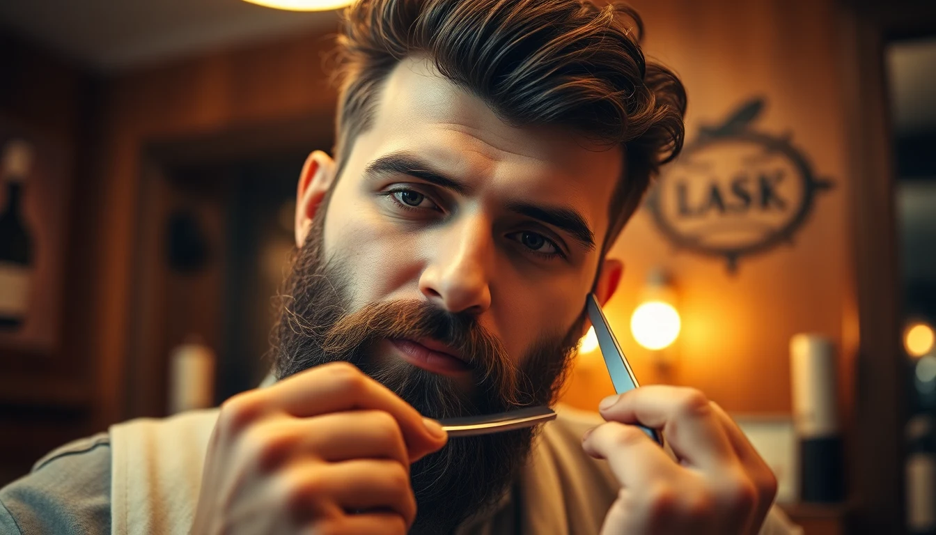 Best Electric Shavers for Jewish Men: Tested Against Halachic Standards — man shaving with straight razor