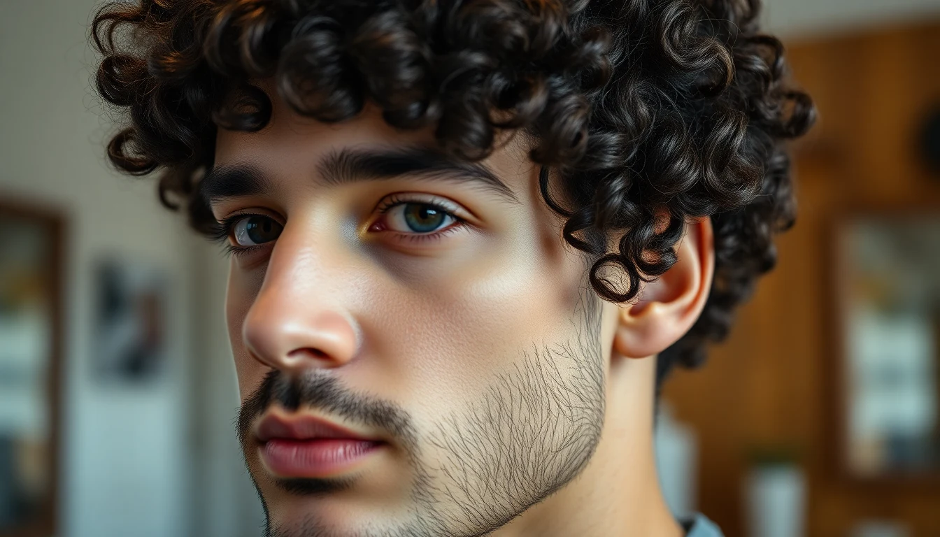 Best Gel for Curly Hair Men: No-Crunch Hold That Lasts All Day — man with natural curly hair